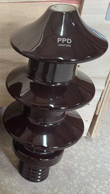 20NF250 Kahverengi Sırlı Trafo Porselen Burç DIN 42531 Standart OEM