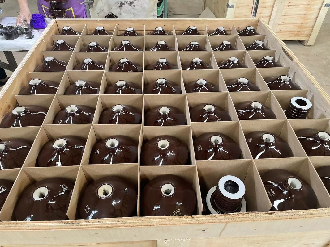 20NF250 Kahverengi Sırlı Trafo Porselen Burç DIN 42531 Standart OEM