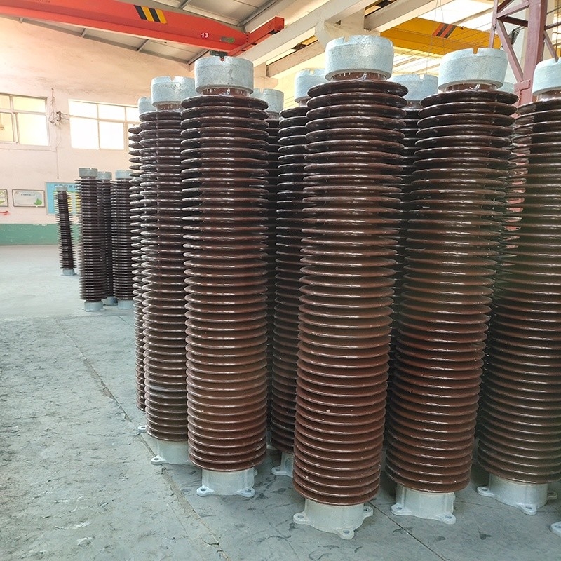 Kahverengi Camlı 88kg Yükseklik 1700mm Paratoner İzolatörü