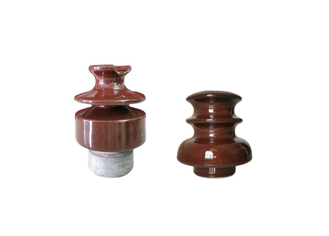 Kahverengi Renk 24kV ANSI 56-2 Pin Tipi Porselen İzolatör