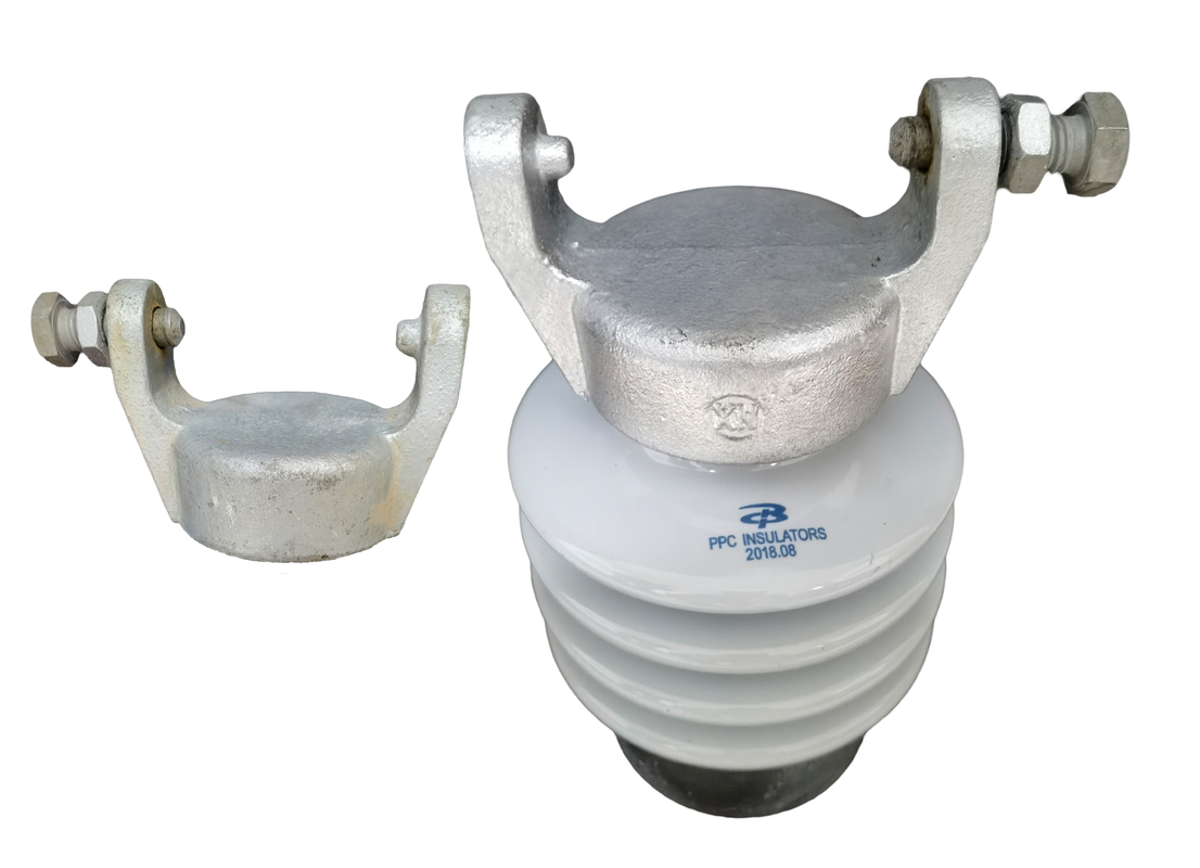 IEC 60168 Anti Kırılgan Porselen Hat Post İzolatör Açık Gri