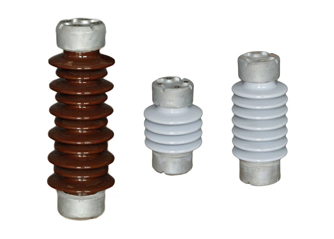Kahverengi ANSI standardı 250kV TR-214 İletim İçin Porselen İzolatörler