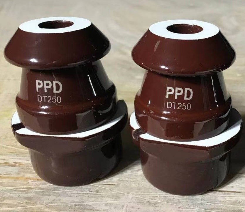 1kV 250A Kahverengi Sırlı Trafo Porselen Burç