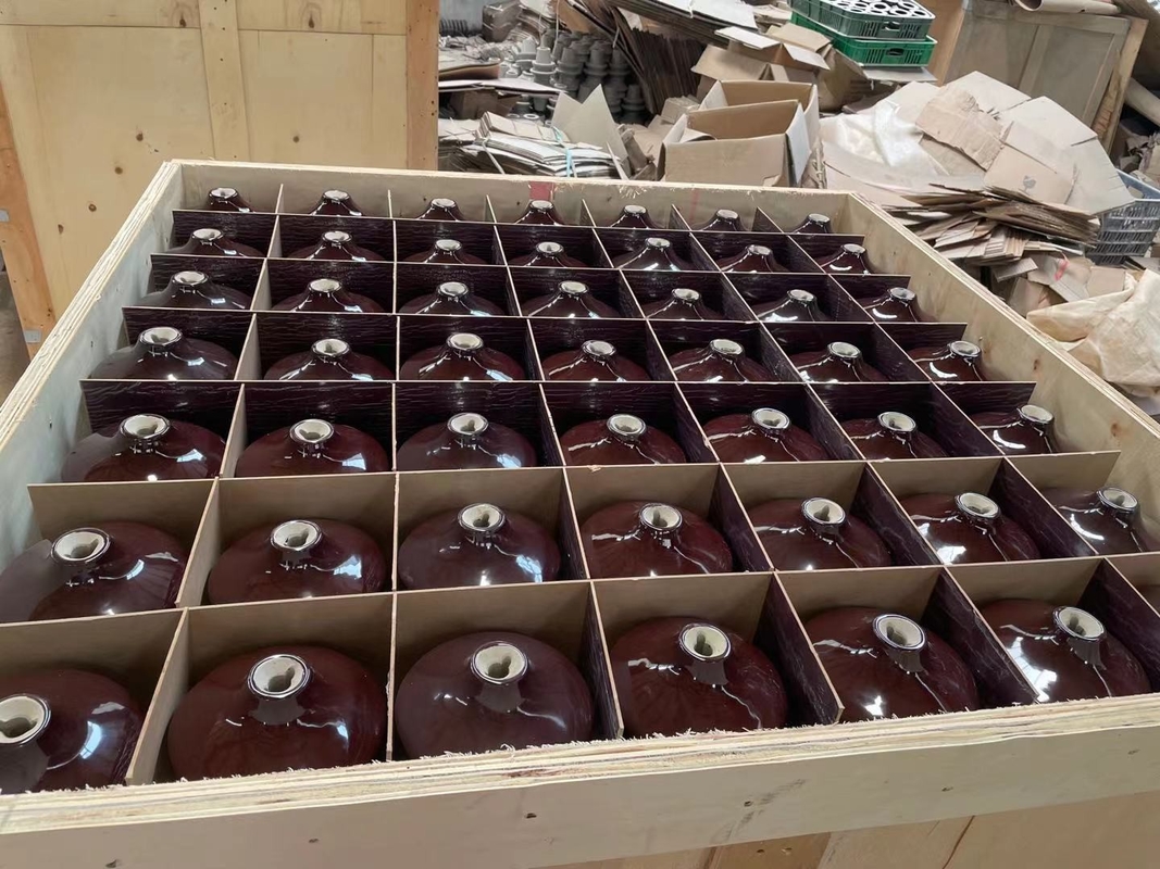 OEM DIN 30NF250 Trafo Porselen Burç Parlak Kahverengi Sırlı