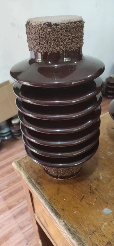 ANSI Brown Glaze Station Post Porselen İzolatör TR-208 8.9kN
